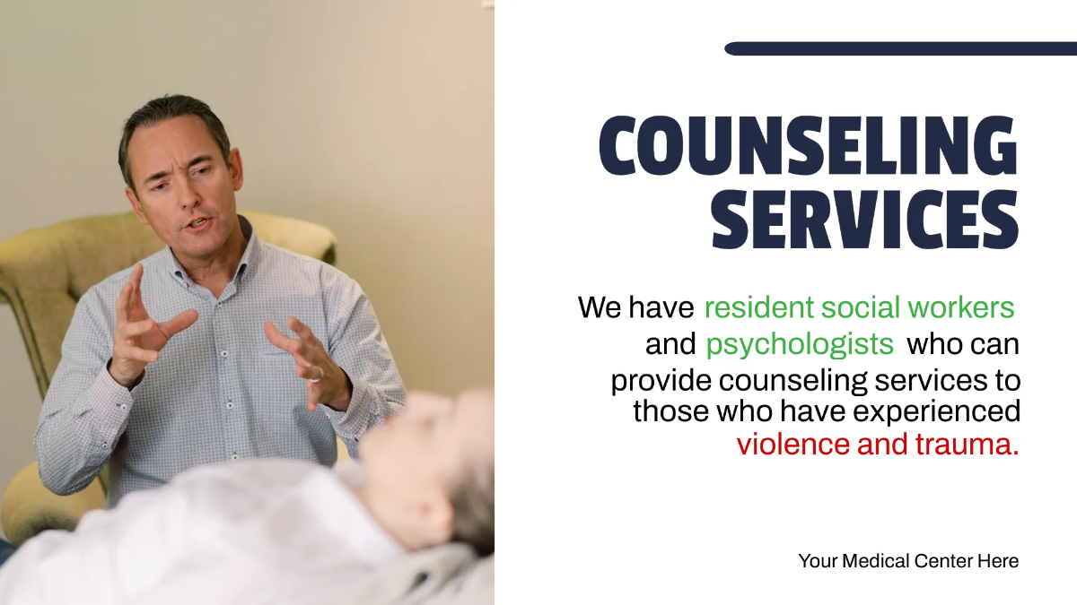 Free Medical Center Presentation Template to Edit Online