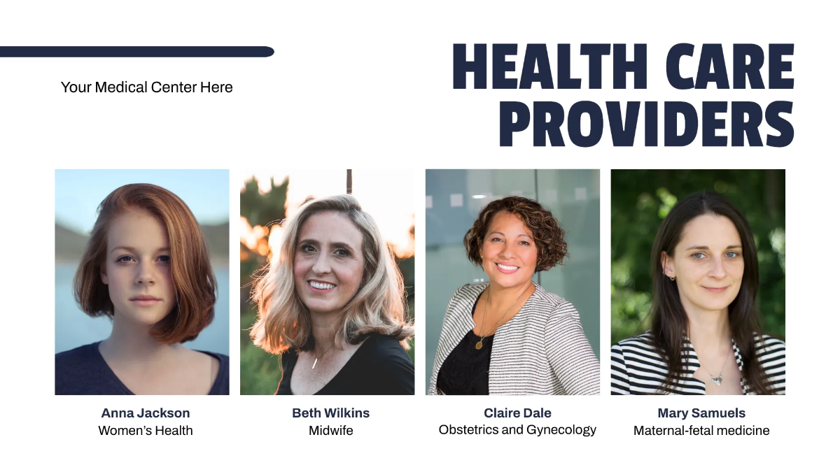 Free Medical Center Presentation Template to Edit Online