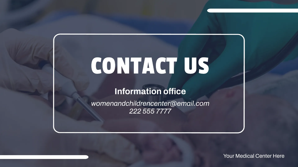 Free Medical Center Presentation Template to Edit Online