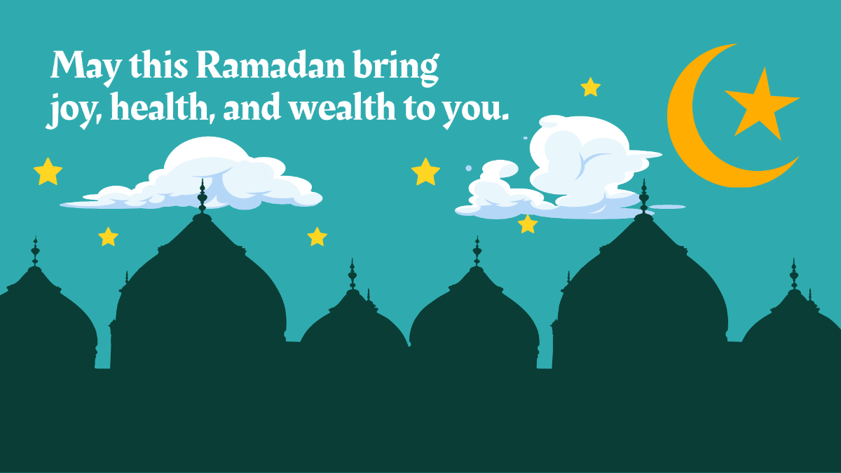 Free Ramadan Wishes Background Template