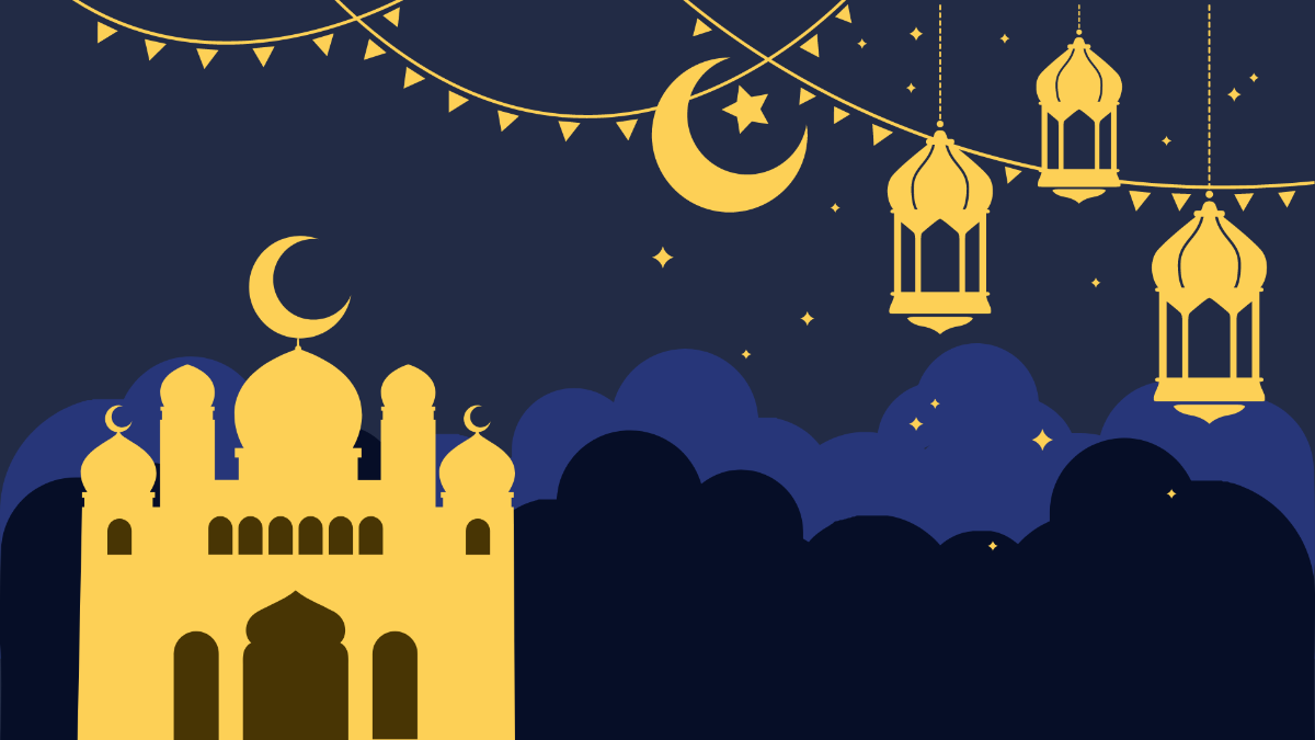 Ramadan Banner Background Template
