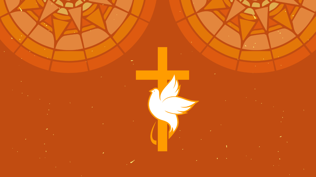 Pentecost Day Background Template