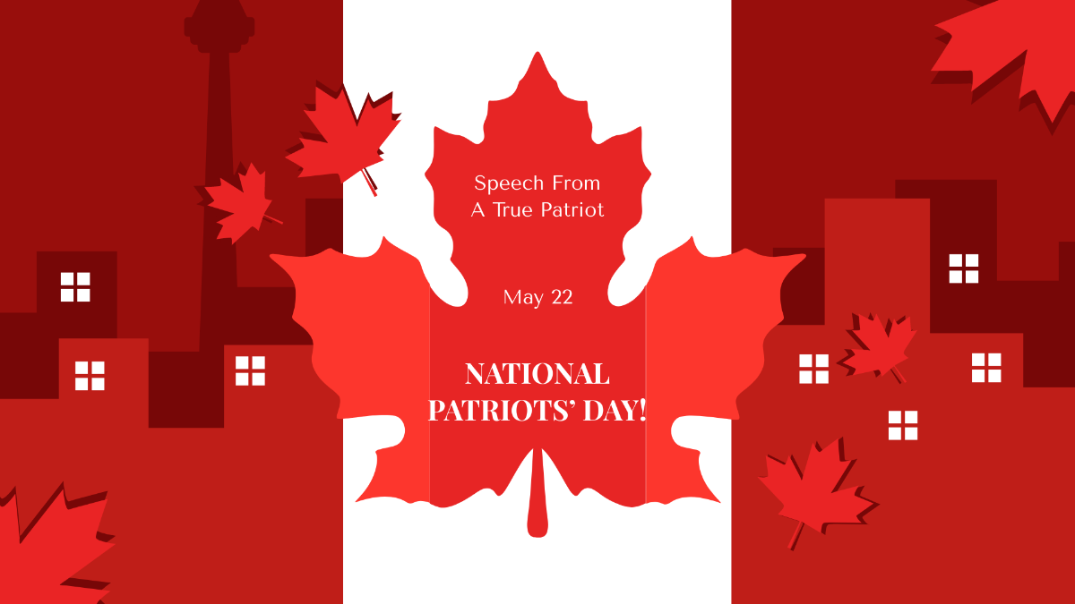 National Patriots' Day Flyer Background Template