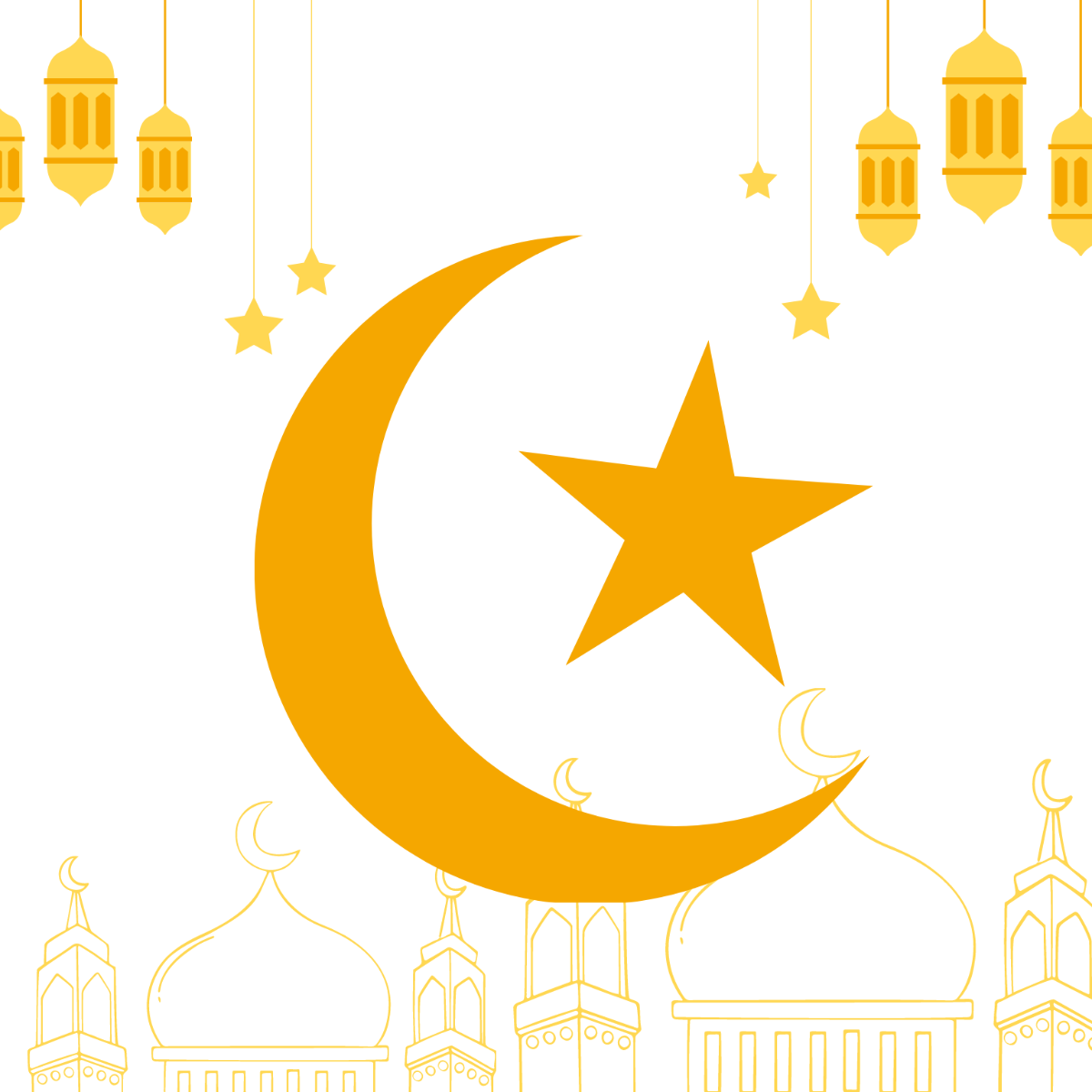 Transparent Ramadan Clipart Template
