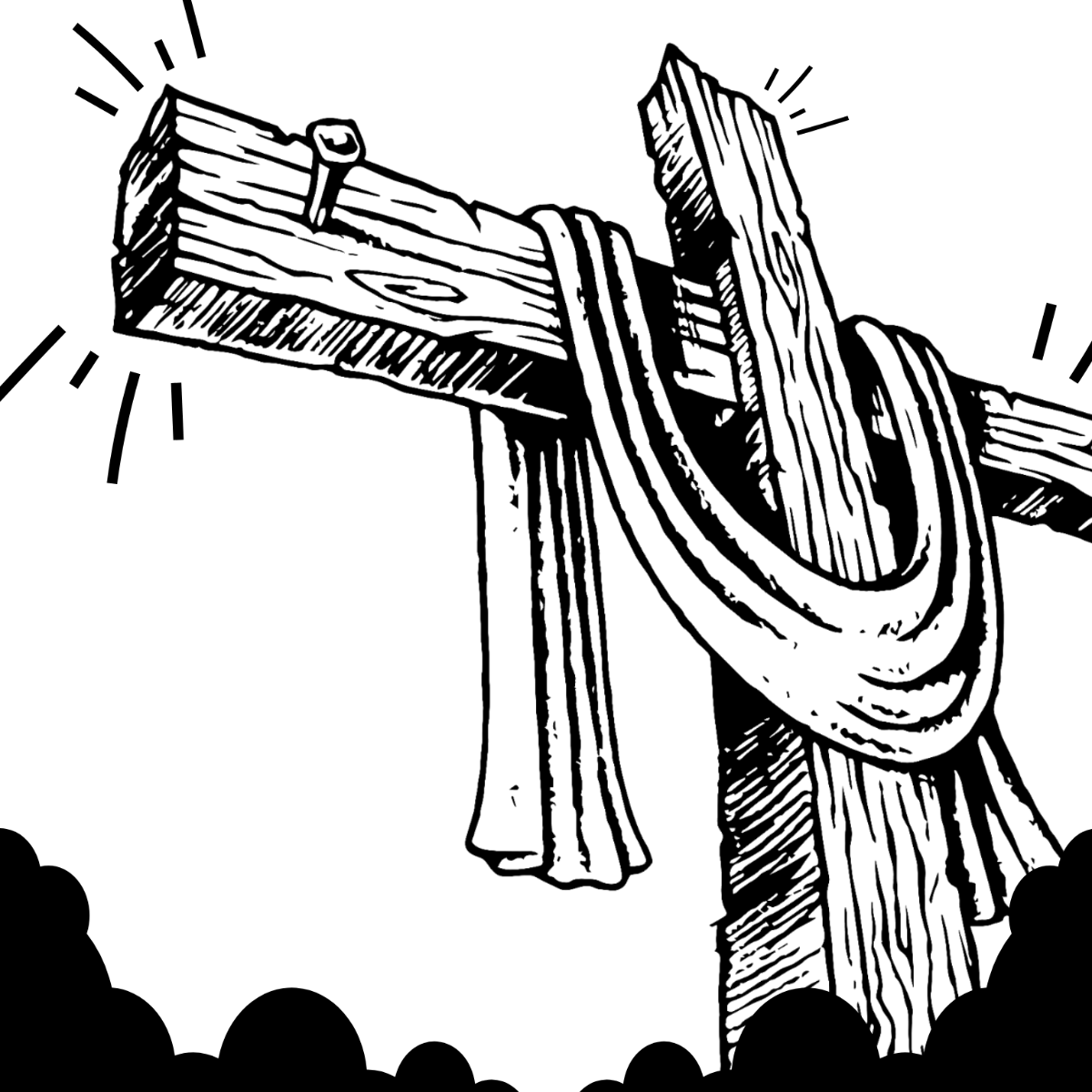 Free Good Friday Drawing Template