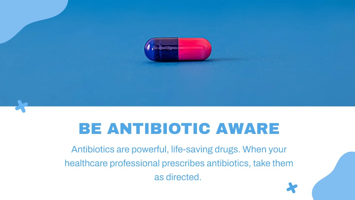 Free Antibiotic Medical Presentation Template to Edit Online