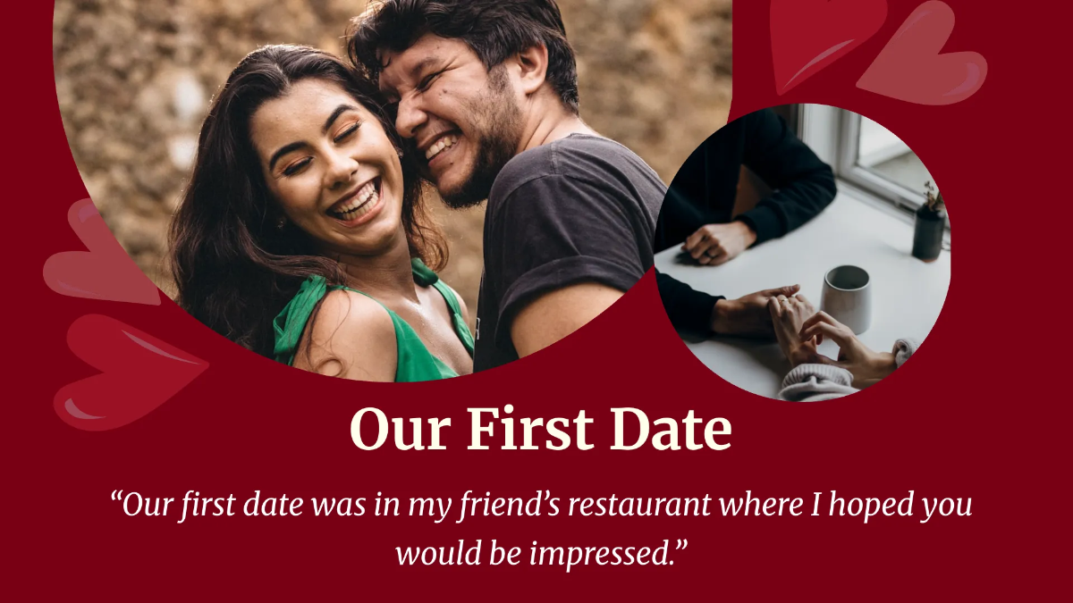 Free Valentine's Day Love Presentation Template to Edit Online