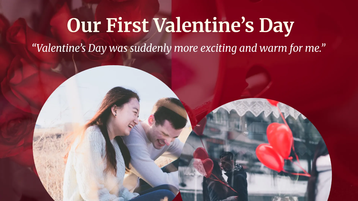 Free Valentine's Day Love Presentation Template to Edit Online