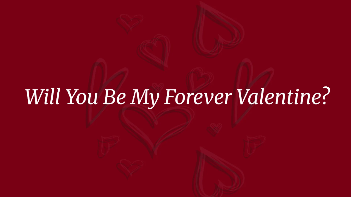 Free Valentine's Day Love Presentation Template to Edit Online