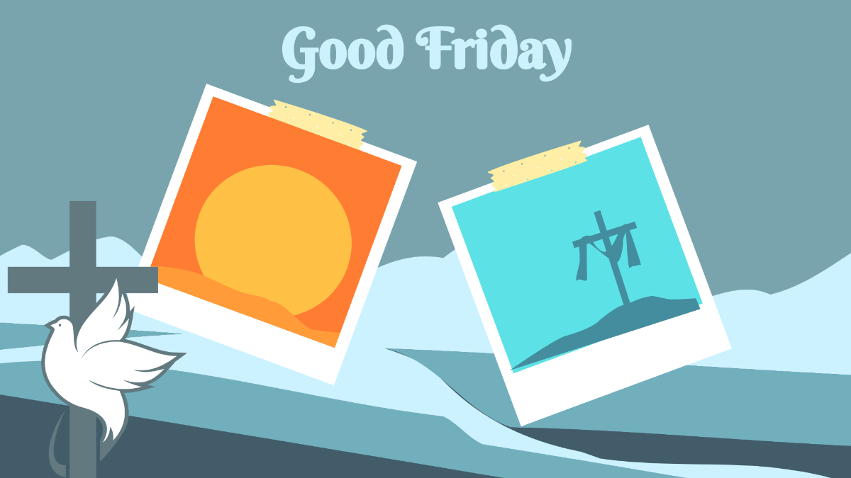 Good Friday Image Background Template