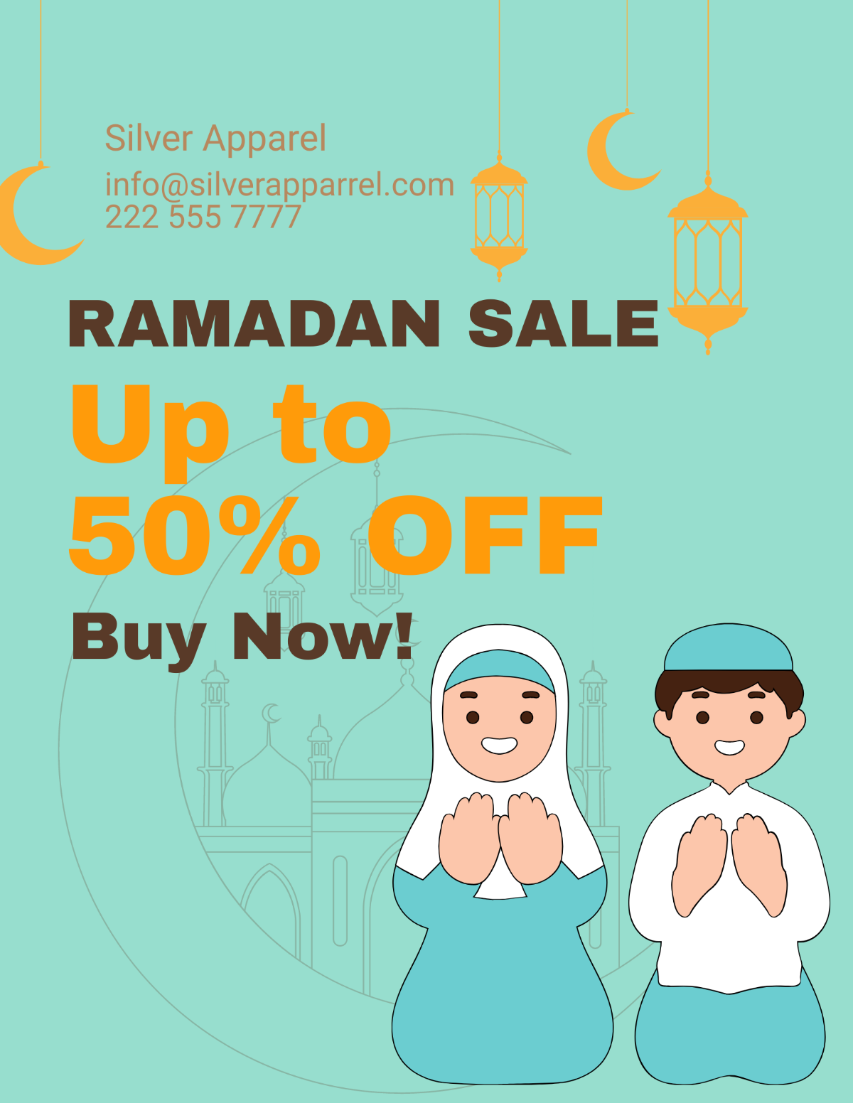 Free Ramadan Advertising Flyer Template