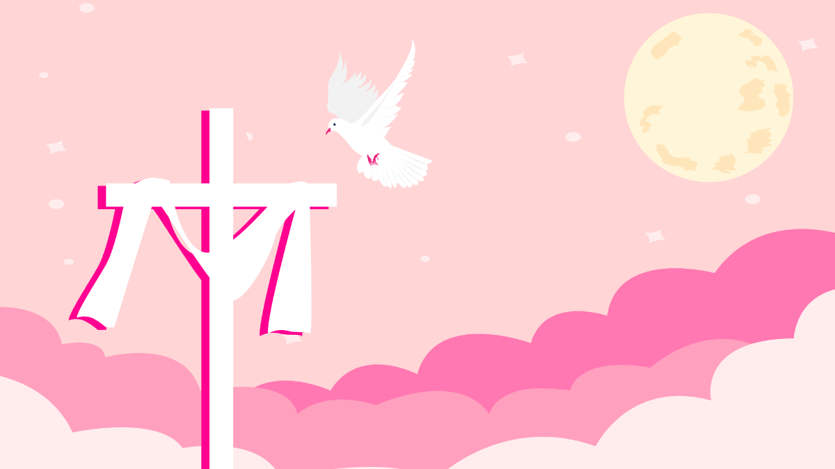 Good Friday Pink Background Template