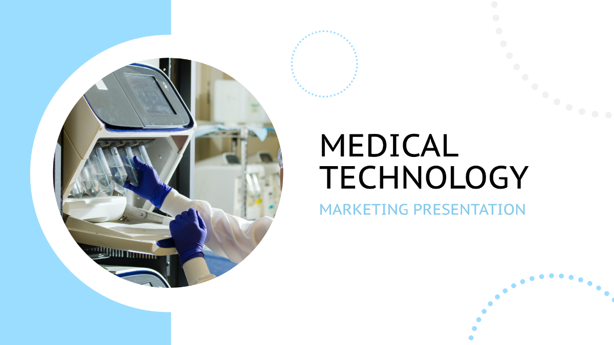 Medical Technology Marketing Presentation Template
