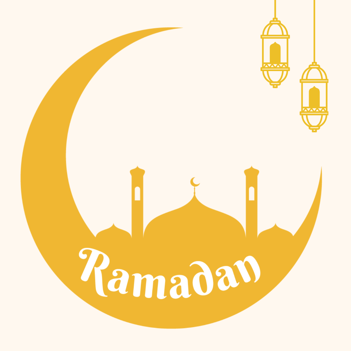 Ramadan Flat Design Vector