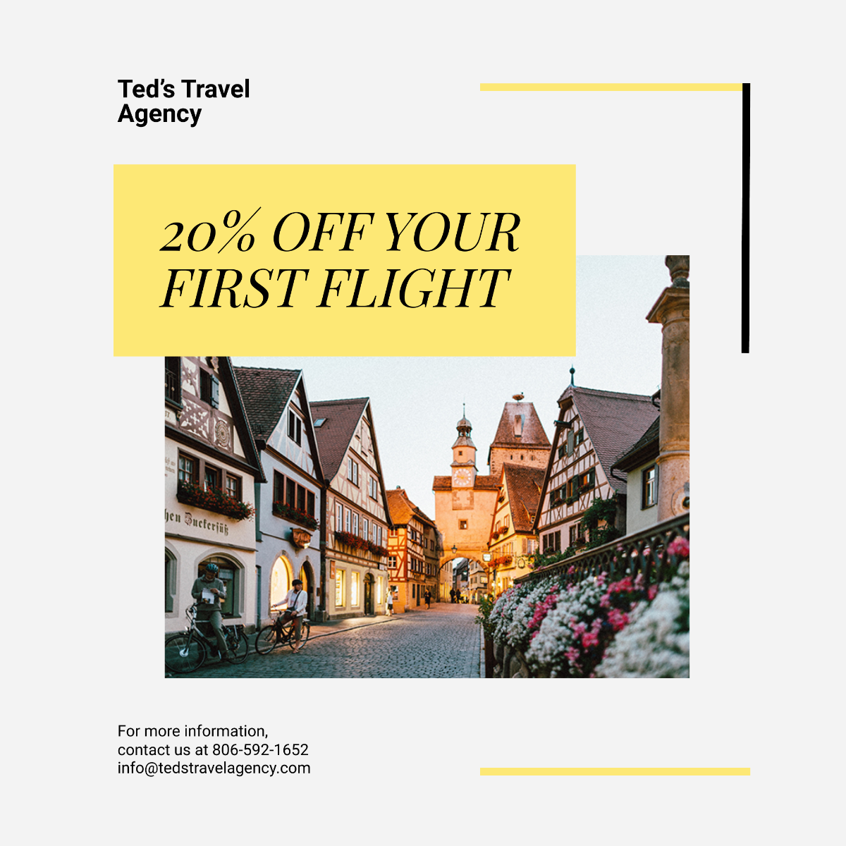Free Travel & Tourism Instagram Post Template