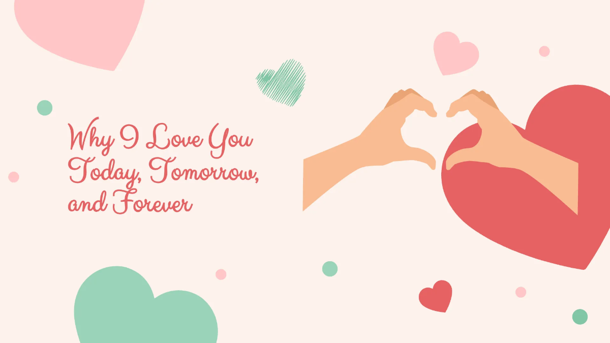 Free Simple Valentine's Day Presentation Template to Edit Online
