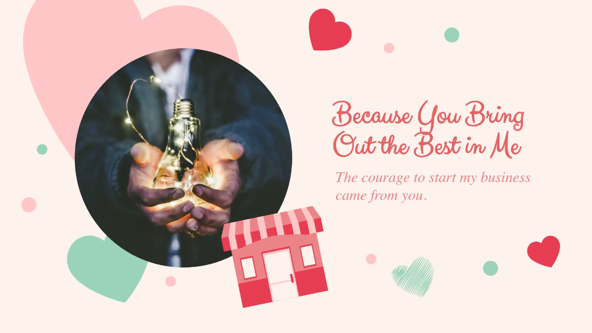 Free Simple Valentine's Day Presentation Template to Edit Online