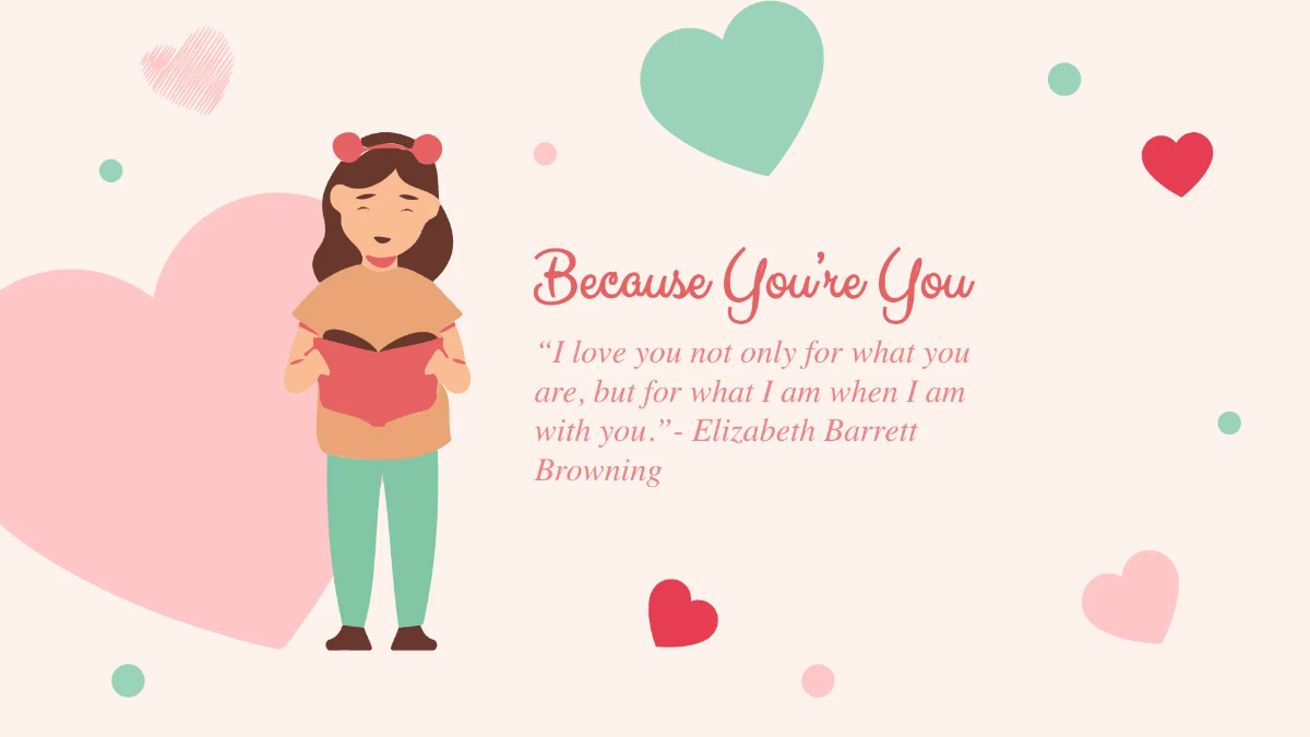 Free Simple Valentine's Day Presentation Template to Edit Online