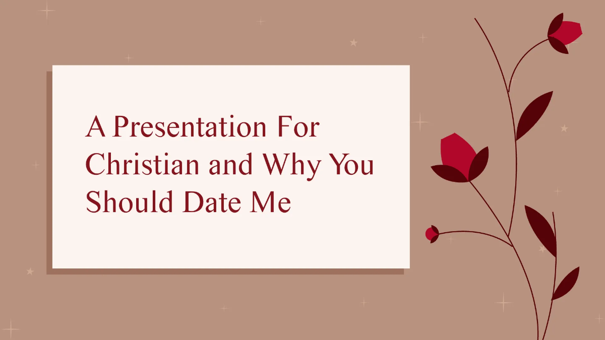 Free Elegant Valentine's Day Presentation Template to Edit Online
