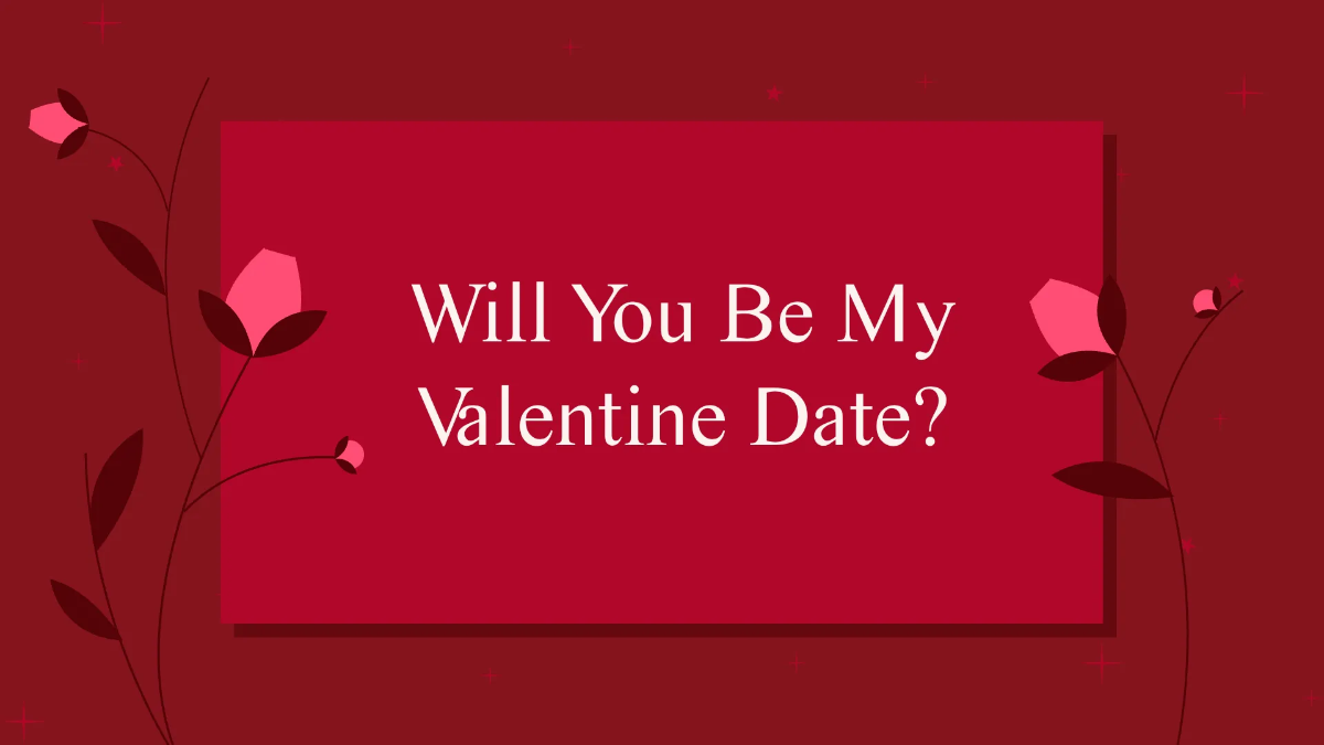 Free Elegant Valentine's Day Presentation Template to Edit Online
