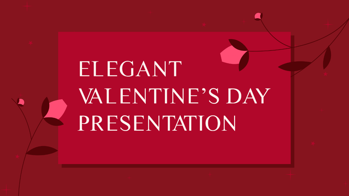 Elegant Valentine's Day Presentation Template