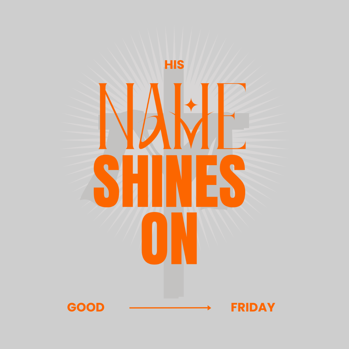 Good Friday Design Clipart Template