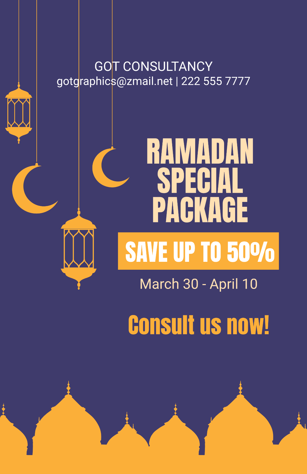 Ramadan Advertisement Poster Template