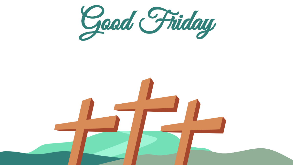 Good Friday Transparent Background Template