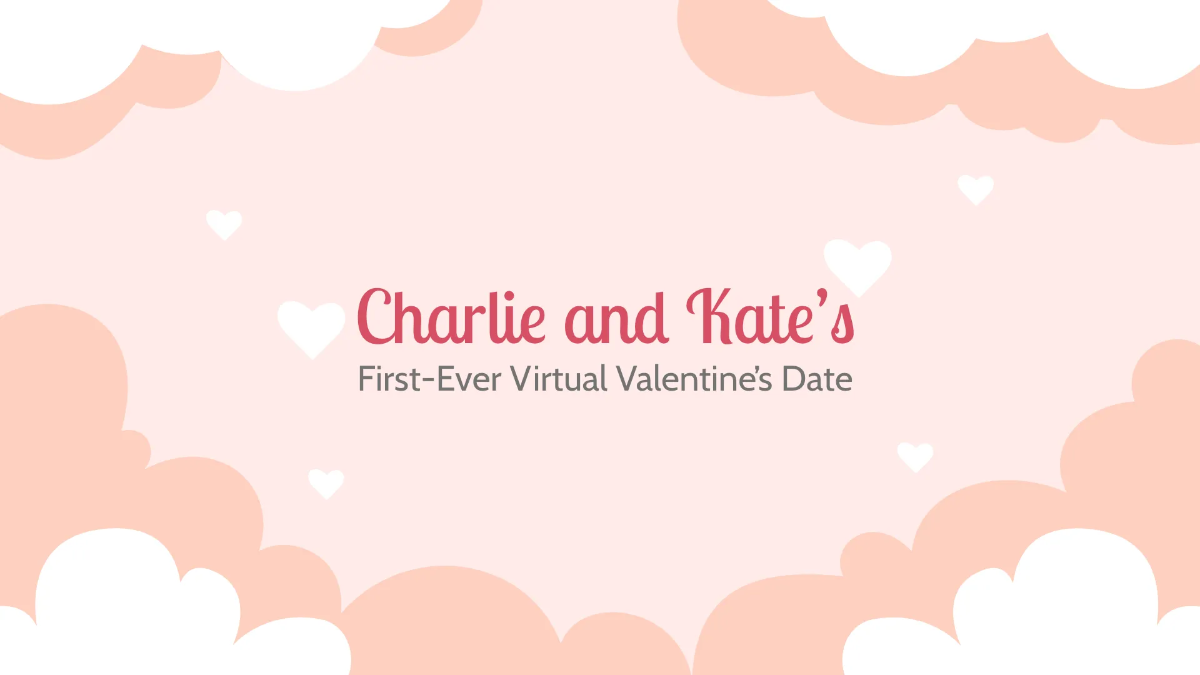 Free Valentine's Day Date Love Presentation Template to Edit Online