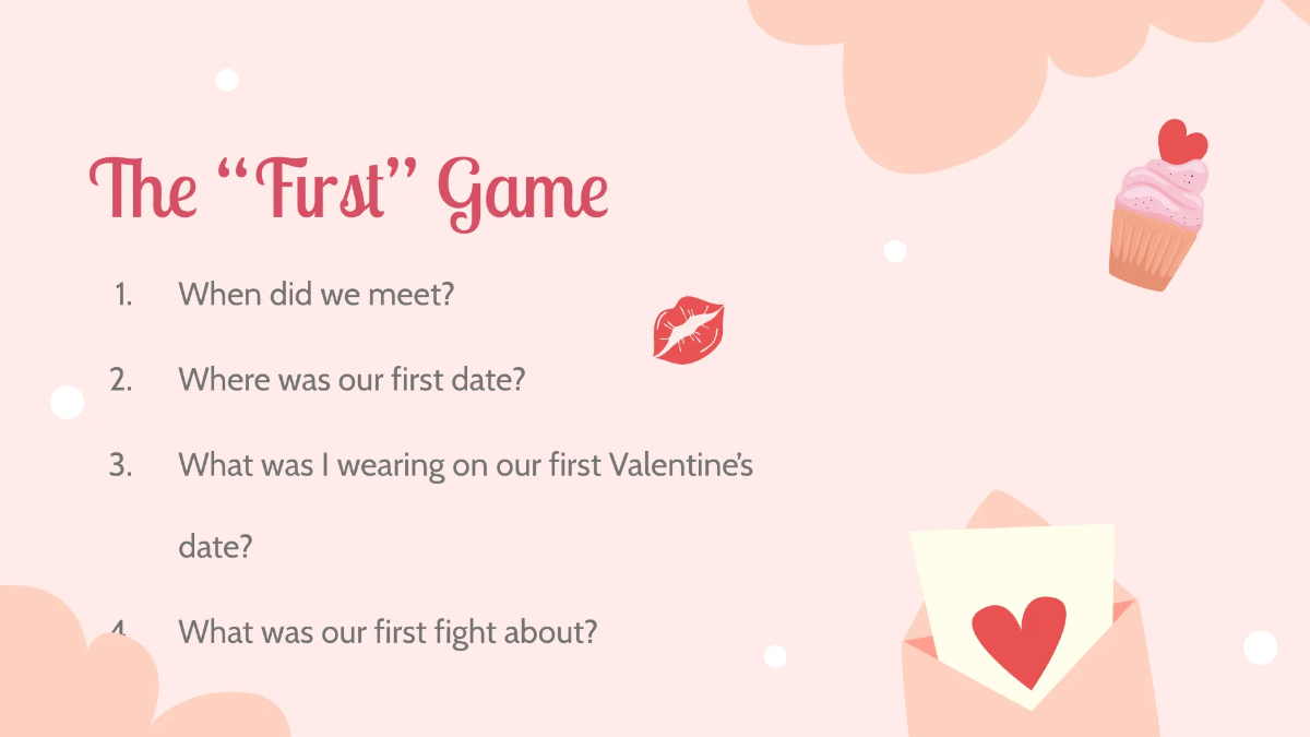 Free Valentine's Day Date Love Presentation Template to Edit Online