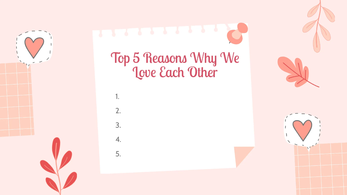 Free Valentine's Day Date Love Presentation Template to Edit Online