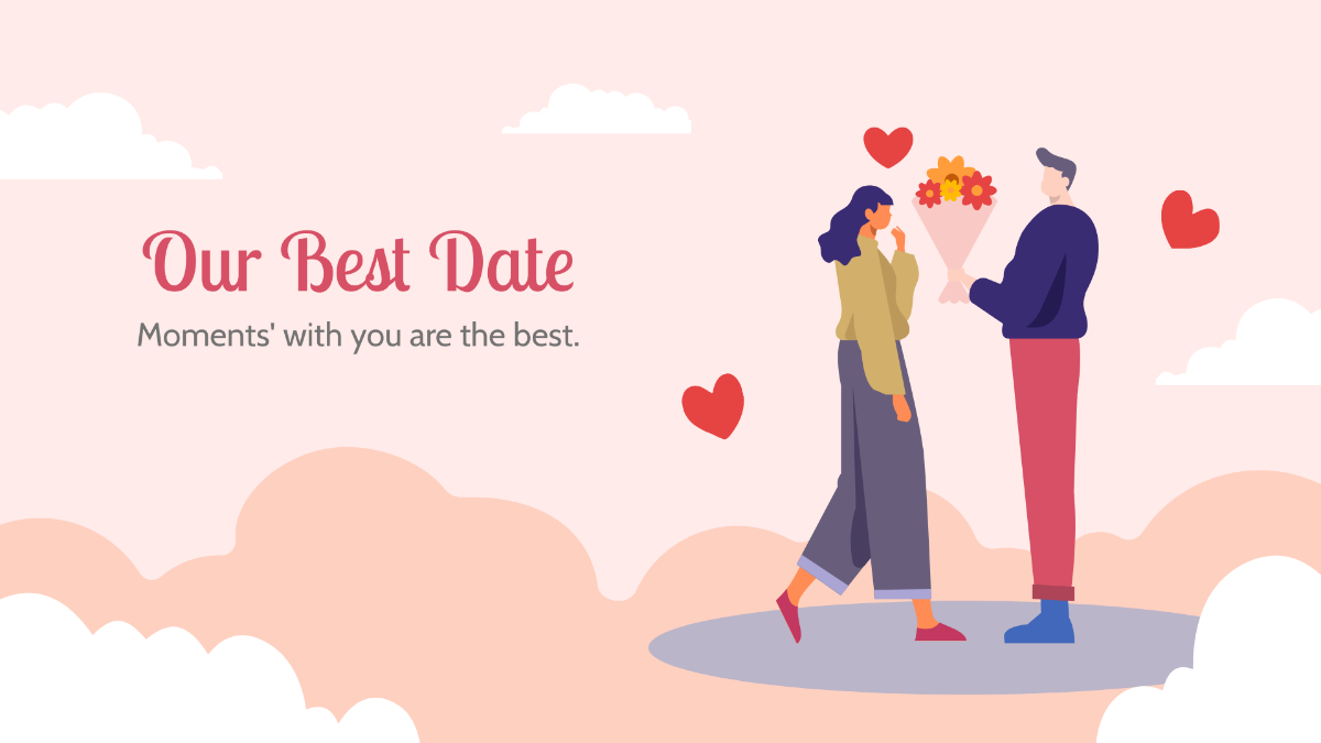 Valentine's Day Date Love Presentation Template