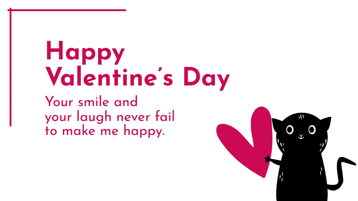 Free Valentine's Day Greeting Card Presentation Template to Edit Online
