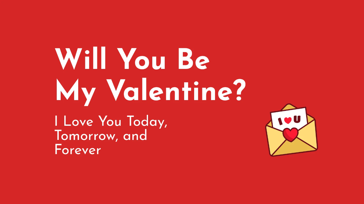 Free Valentine's Day Greeting Card Presentation Template to Edit Online