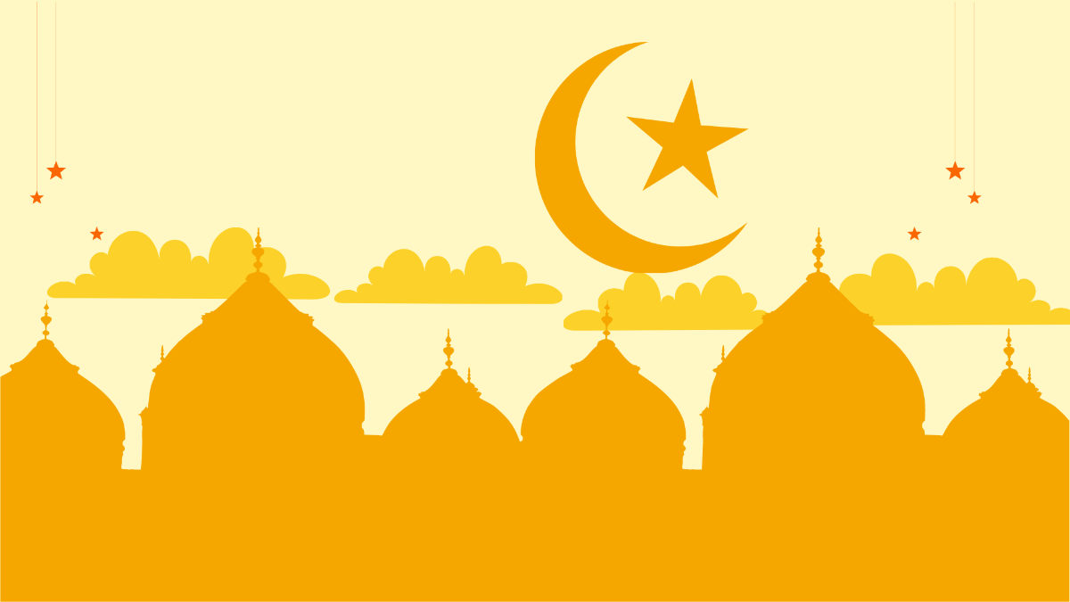 Ramadan Gold Background Template