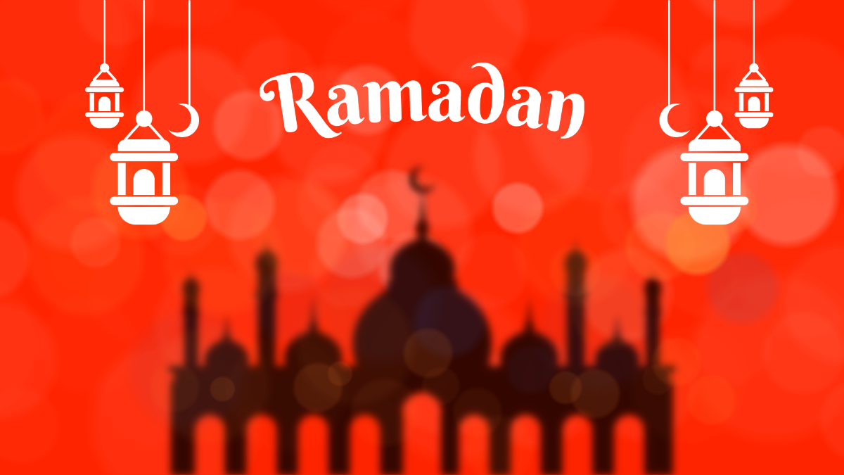 Free Ramadan Blur Background Template