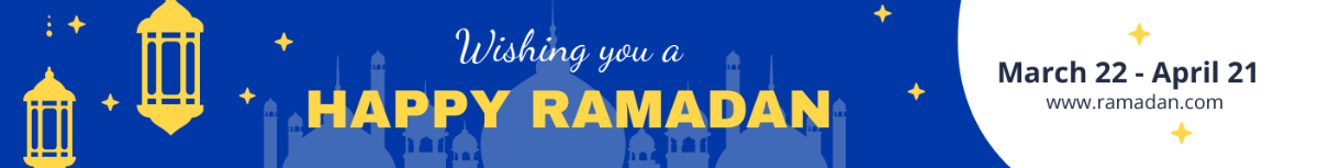 Free Ramadan Website Banner Template