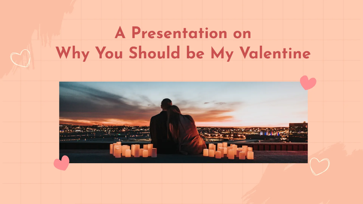 Free Happy Valentine's Day Presentation Template to Edit Online