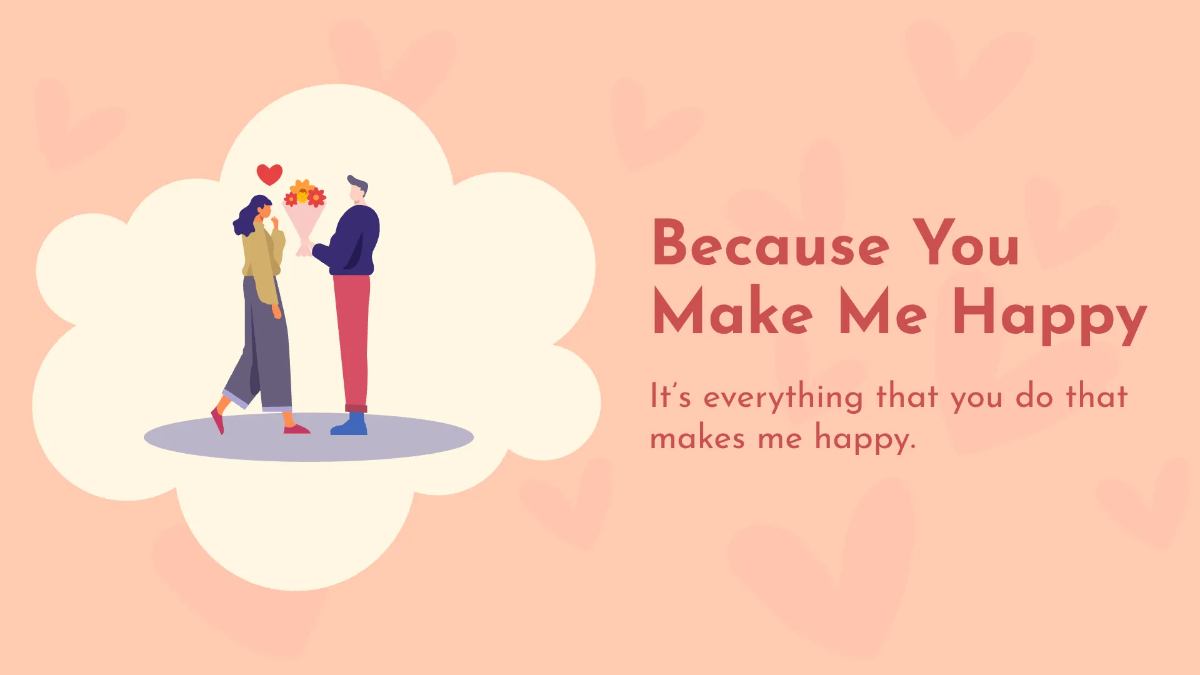 Free Happy Valentine's Day Presentation Template to Edit Online