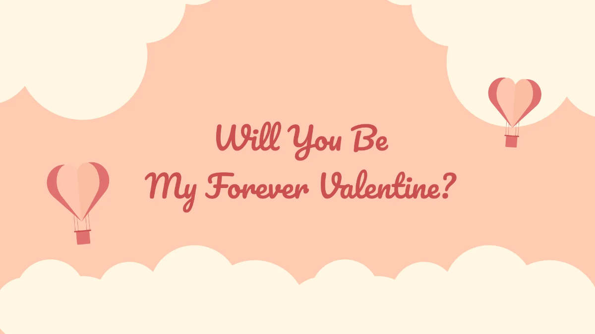 Free Happy Valentine's Day Presentation Template to Edit Online