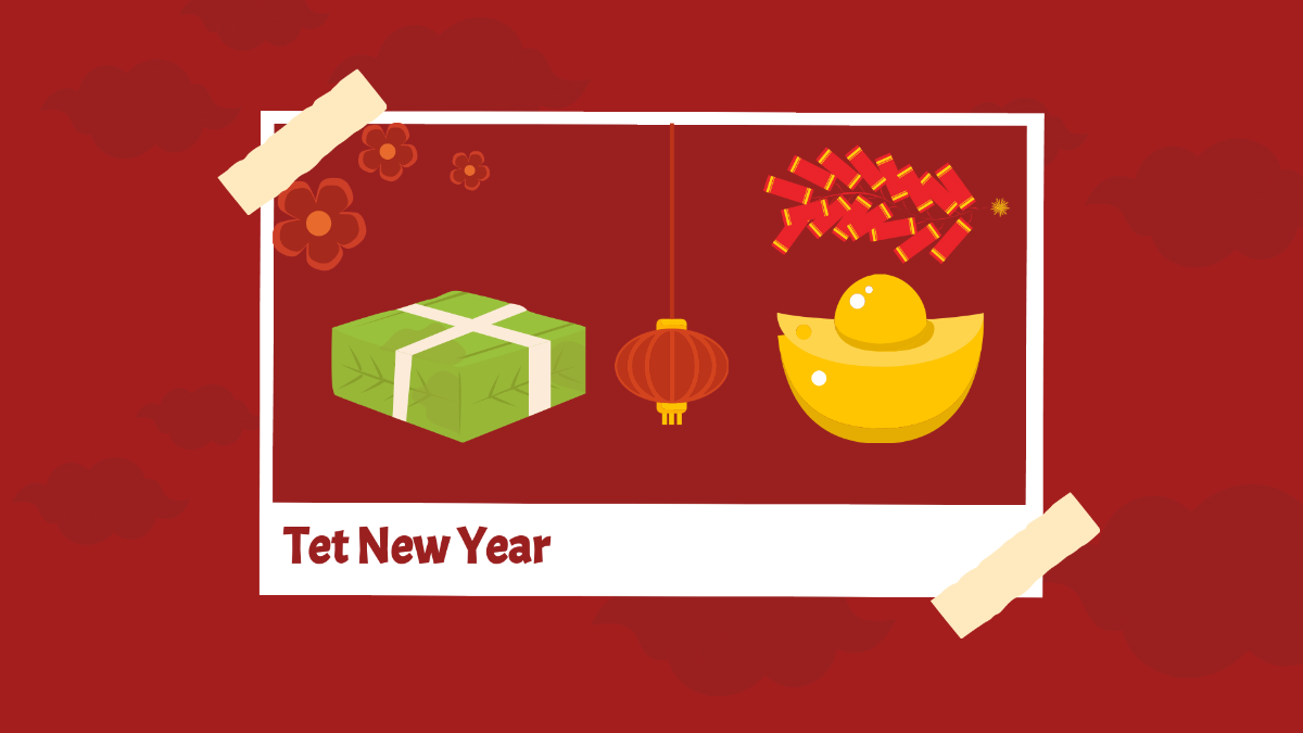 Tet New Year Image Background Template