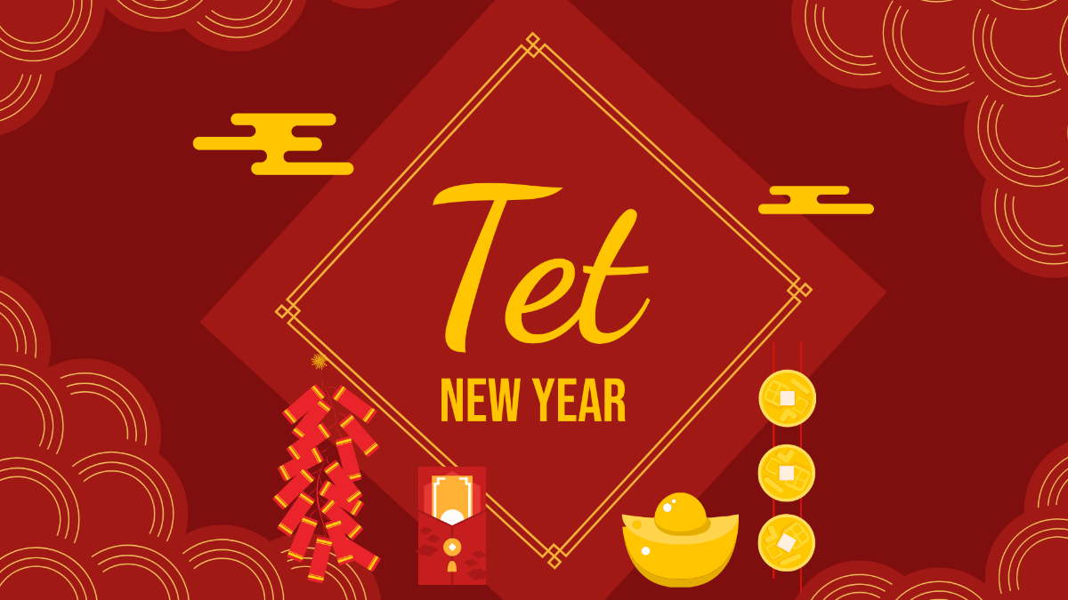 Tet New Year Design Background Template