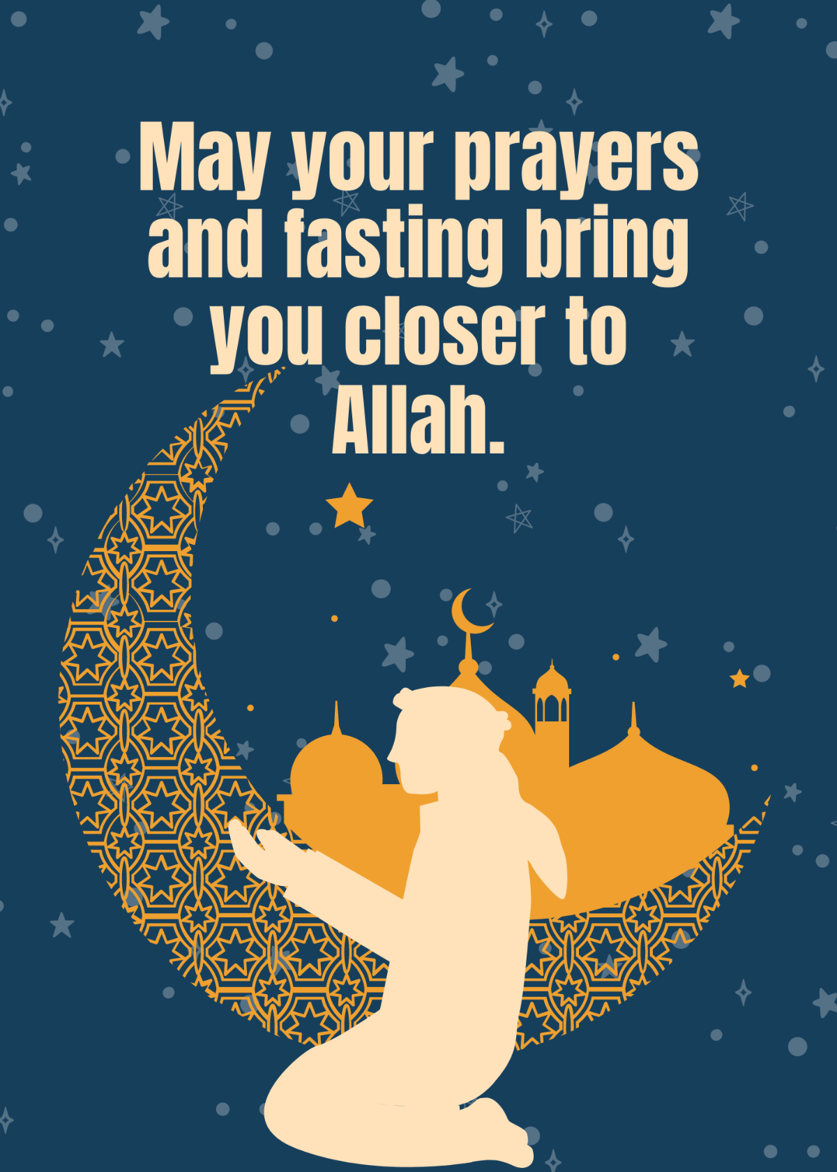 Happy Ramadan Greeting Card Template