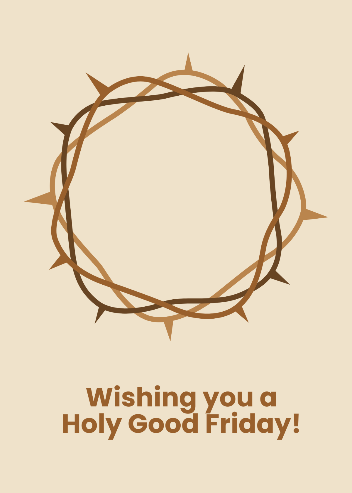 Good Friday Greeting Card Template