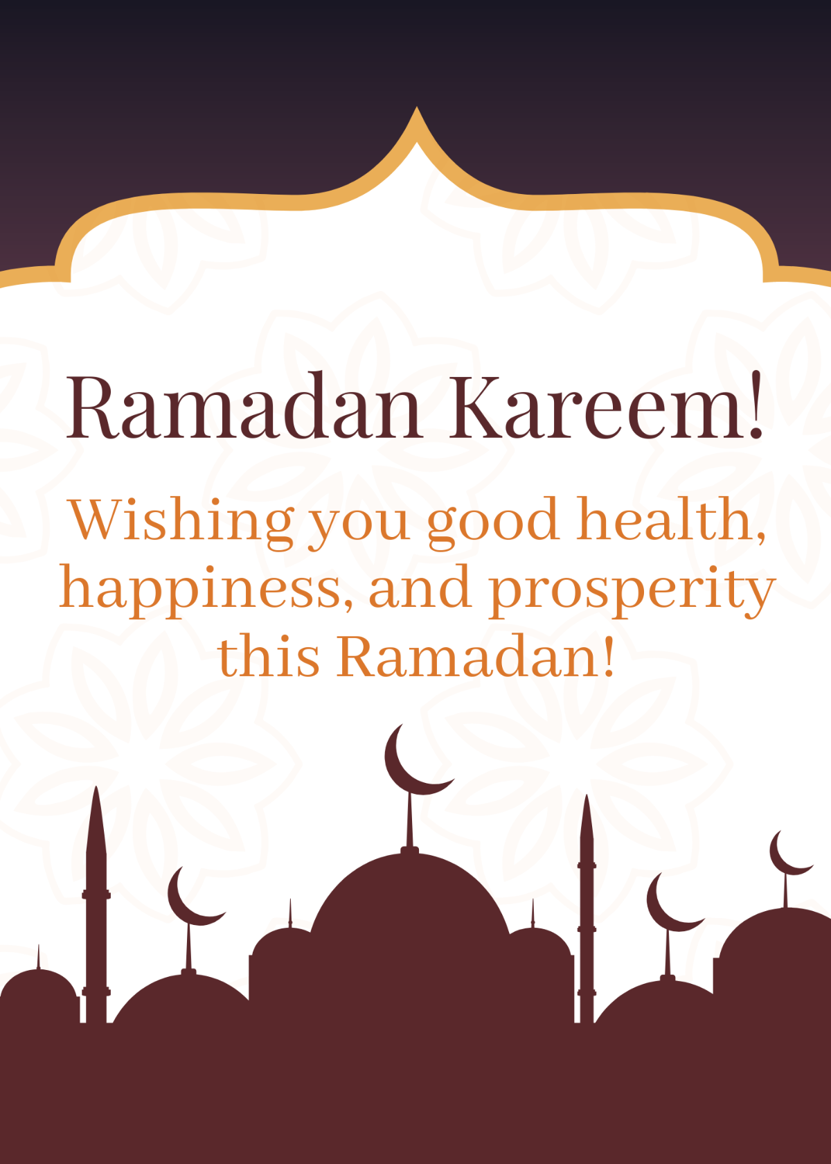 Free Ramadan Wishes Template