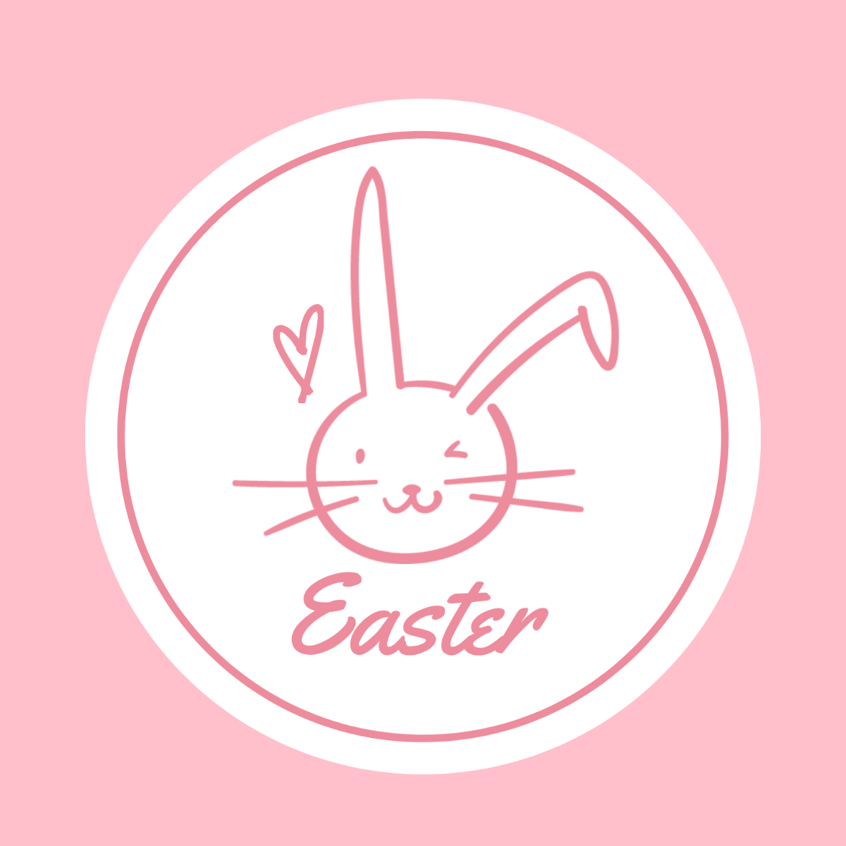 Easter Logo Vector Template