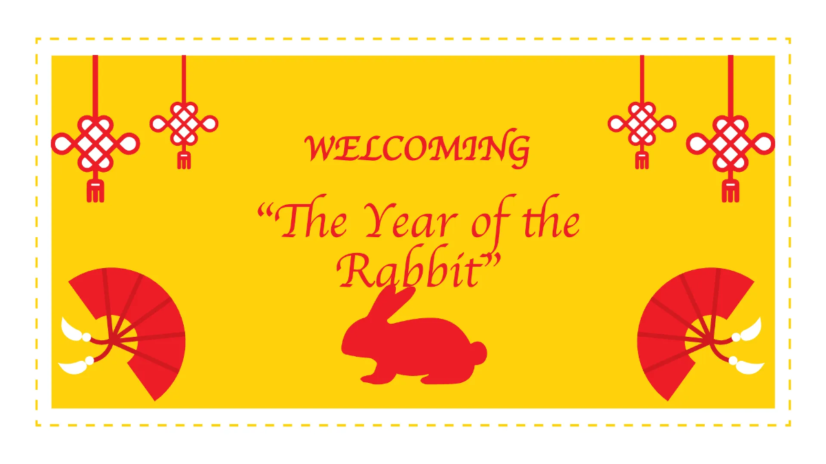 Free Simple Chinese New Year Presentation Template to Edit Online