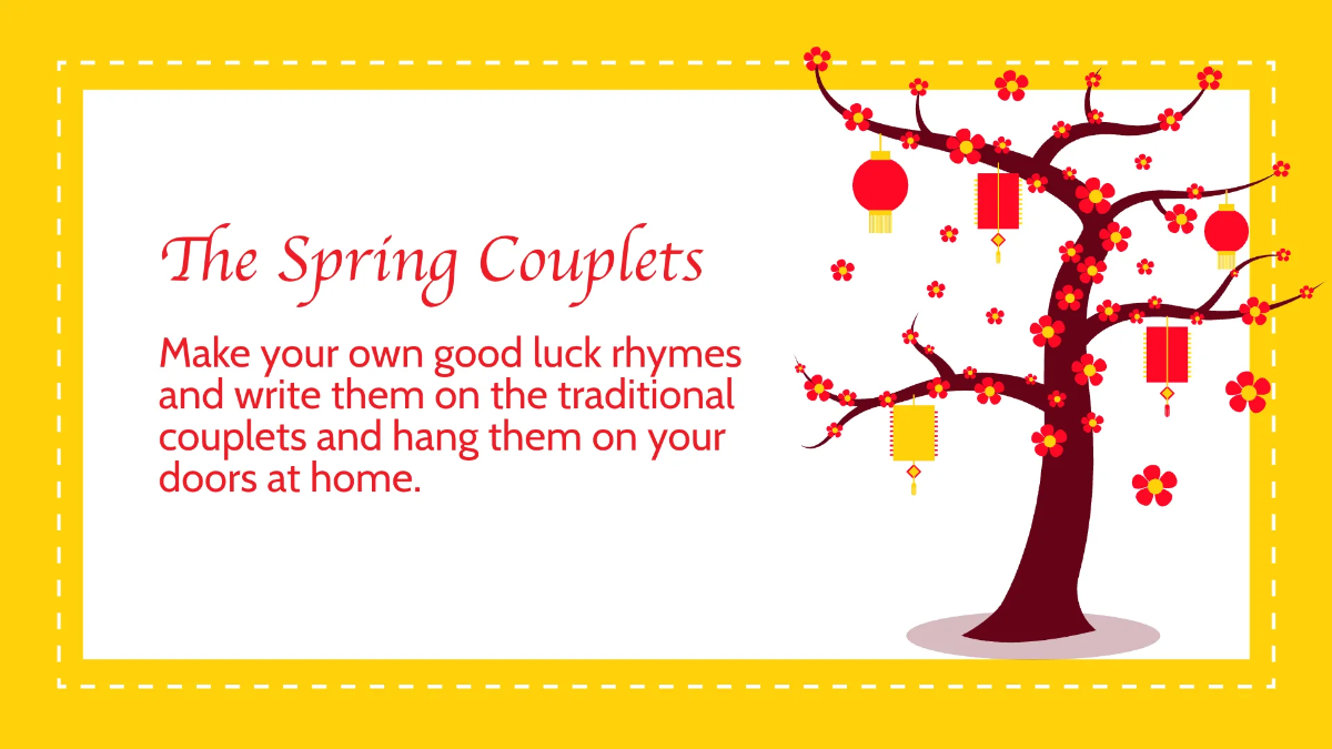 Free Simple Chinese New Year Presentation Template to Edit Online