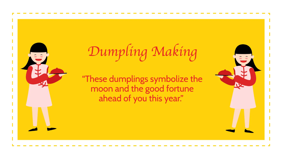 Free Simple Chinese New Year Presentation Template to Edit Online