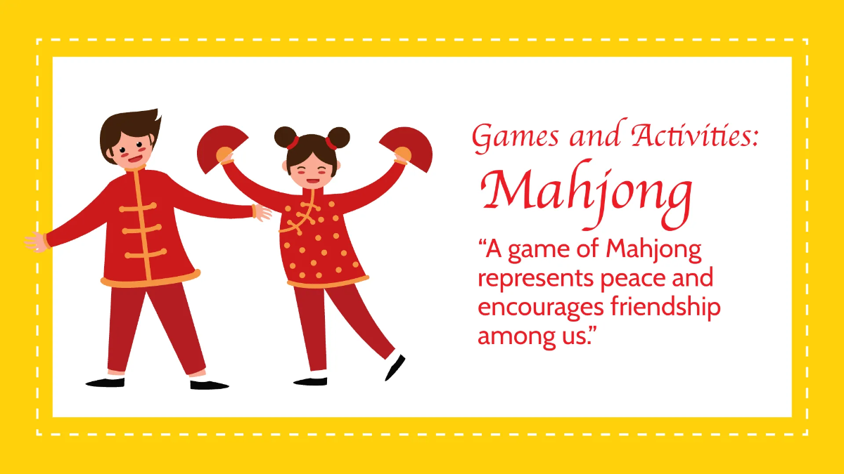 Free Simple Chinese New Year Presentation Template to Edit Online